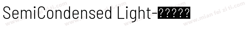 SemiCondensed Light字体转换